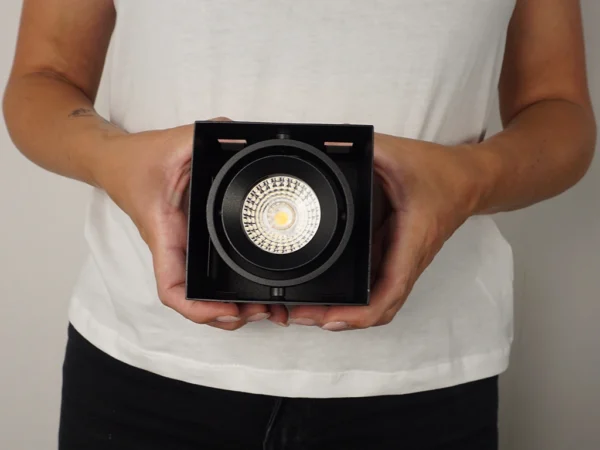 Led square trimless inbouwspot enkel zwart - Afbeelding 5