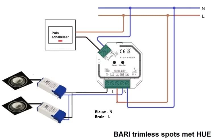 aansluiten zigbee dimmer