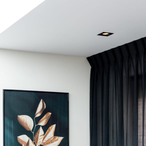 Led square trimless inbouwspot enkel zwart - Afbeelding 4