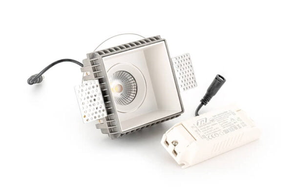 LED square vierkant diep trimless IP54 wit - Afbeelding 6