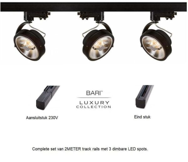 Opbouwspots Led track spots AR111 plafond (set) - Afbeelding 2