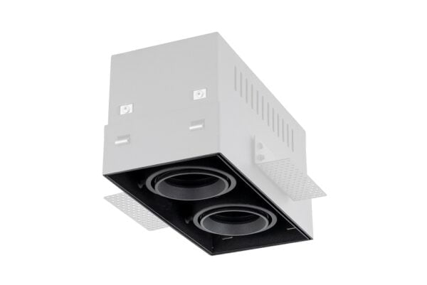 Trimless zigbee dubbel inbouwspot Zwart gu10 - Afbeelding 5