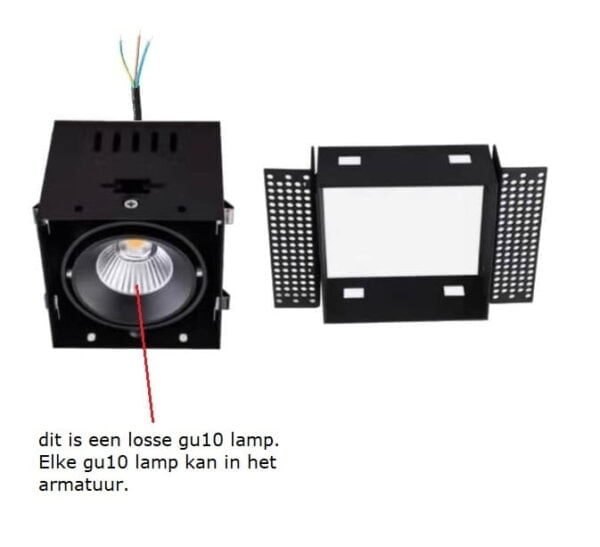 Trimless gu10 zigbee inbouwspot Zwart - Afbeelding 6