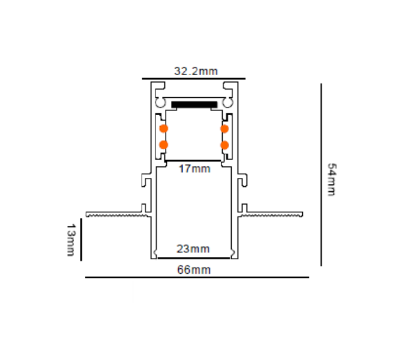 Inbouw trimless magneet railverlichting 48V 2m Zigbee/DALI - Afbeelding 4