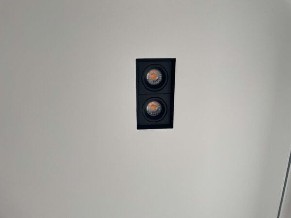 Low dubbel trimless inbouwspot Zwart (5,9cm laag!) - Afbeelding 3