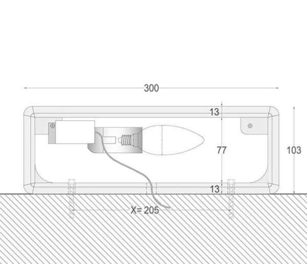 NAMA Linear 01 Up-Down Gips Led Wandlamp - Afbeelding 5