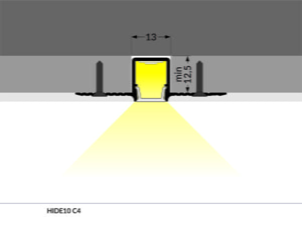 Klein trimless stuc led profiel + melk afdekking 2meter - TSK - Afbeelding 2