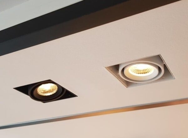 LED square trimless inbouwspot enkel wit - Afbeelding 2