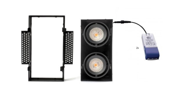 Trimless dubbel beton spot voor in het beton - Afbeelding 4