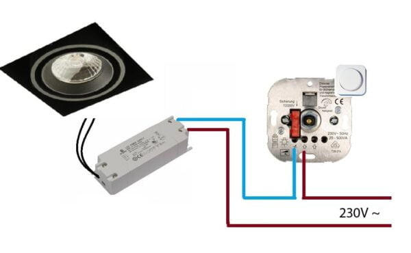 LED draaidimmer Fase afsnijdende 10-350W - Afbeelding 4