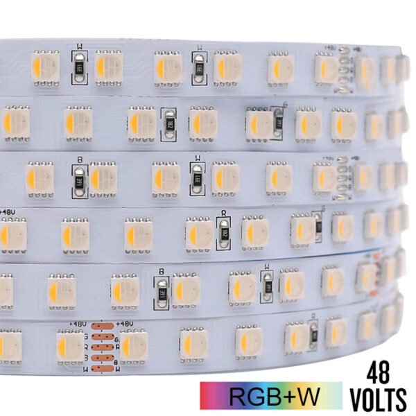 48V lange led strip RGB-WW 20meter - Afbeelding 5