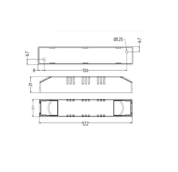 10W Mini dali driver 100-450ma 2.5cm NFC DT6 - Afbeelding 3