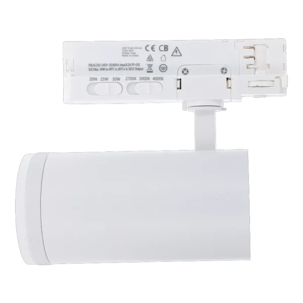 3-FASE RAILSPOT | ZOOMABLE | WATT SWITCH | CCT-SWITCH | WIT - Afbeelding 2