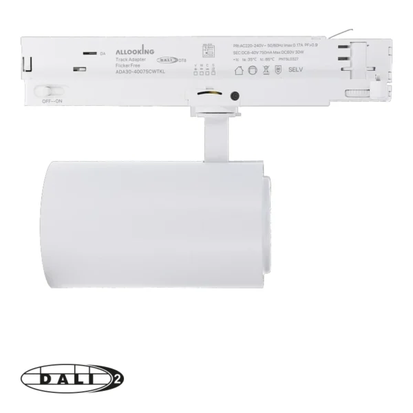 DALI 3-FASE RAILSPOT | ROSALIN | 10W-20W-30W | WIT | DIMBAAR | CCT - Afbeelding 2