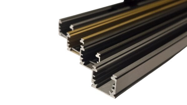 LED Vitrine Spot | Type Track Bronze | 2 meter | Vierkant - Afbeelding 6