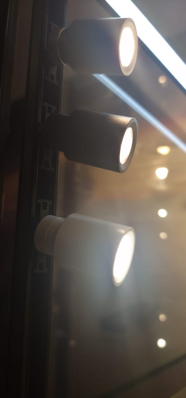 LED Vitrine Spot | Type Track Zwart 2 x meters | 8 Spots | Kit Zoom + DALI Dim - Afbeelding 6